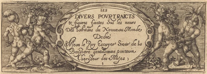 Les divers pourtraicts et figures I (Címoldal)