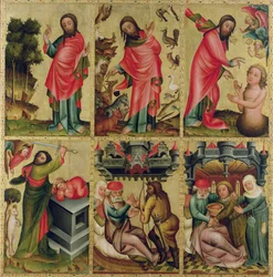 A hamburgi Szent Péter-főoltár bal belső szárnya, a Grabower-oltár (tempera a panelen)