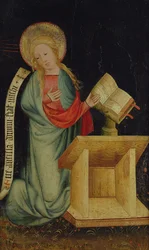Angyali üdvözlet Szűza, Az aratóoltárból, 1410 körül (tempera tölgyen) (lásd még: 145253 és 145254)