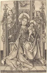 Madonna és gyermek trónolt