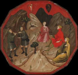 Verseny Alcesto és Acaten pásztorok között, kb. 1410.