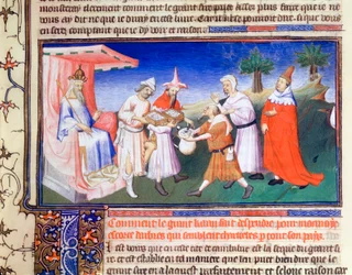 Kublai kán fizet a vásárlásokért, 1280-as évek, 15. század eleje