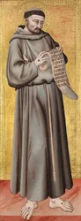 Assisi Szent Ferenc, 1335 körül (tojástempera és levélarany, tábla)