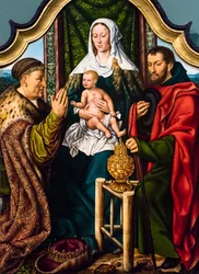 A bölcsek imádása, 1510 körül (Tempera és olaj, fa (tölgyfa))
