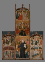 Athanasius, Blaise és Agatha szentek retable, 144045.