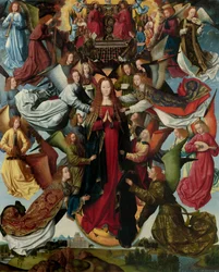 Mária, a mennyek királynője, c. 14851500.