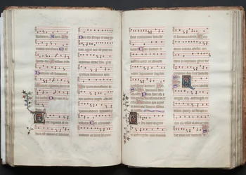 A Gotha Misekönyv: Fol. 61v, szöveg, c. 1375.