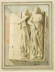 Két lovag, „Maurice of Gaunt” és „Robert de Gourney” képmása a Szent Márk-templomban