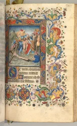 Nemes Károly navarrai király órái 1361-1425: fol. 179r, a keresztre szegezett Krisztus, c. 1