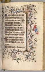 Nemes Károly navarrai király órái 1361-1425: fol. 224r, Szöveg, c. 1405.
