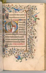 Nemes Károly navarrai király órái 1361-1425, fol. 2865r, Szent Miklós, c. 1405.