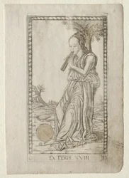 Euterpe (zene, líra) (a Tarocchi sorozatból D: Apollo and the Muses, #18)