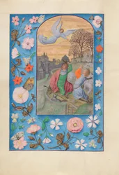 Izabella katolikus királynő, Spanyolország királynőjének órái:  Fol. 131v, A pásztoroknak szóló hirdetés.