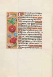 Izabella katolikus királyné, spanyol királynő órái: Fol. 148V, c. 1500.