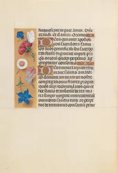 Izabella katolikus királyné, spanyol királynő órái: Fol. 225V, c. 1500.