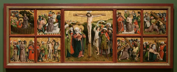 Oltárkép Krisztus szenvedésével, c. 1440-es évek.