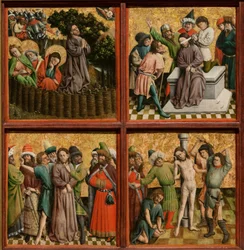 Oltárkép Krisztus szenvedésével, c. 1440-es évek.