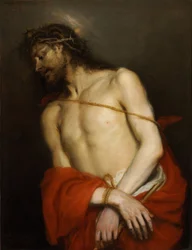 Krisztus a náddal, más néven Ecce Homo - Ecce Homo - Cerezo, Mateo, a fiatalabb (1637-1666) - kb 1665 - Olaj, vászon - 98x75 - Szepmuveszeti Múzeum, Budapest
