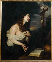 Mária Magdolna, bűnbánó (festmény, vászon)