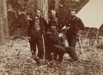 W. S. Hancock tábornok és törzskara
