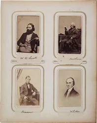 200 cartes de visite album, többsége Brady, 1865 körül (szépia fotó)