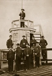 Central Signal Station, Washington, D.C., 1861-65 (szépia fotó)