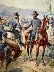 George Henry Thomas tábornok (1816-70) a chickamaugai csatában, 1863. szeptember 20.