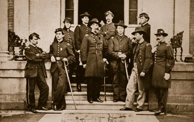 O. B. Wilcox tábornok és személyzet, 1861-65
