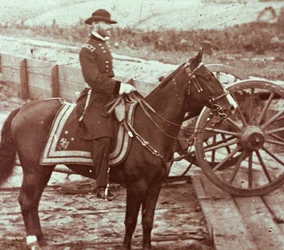 William T. Sherman tábornok (1820-91) Atlantában, GA (fekete-fehér fotó)