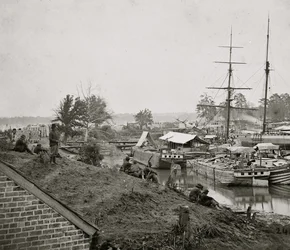 Fehér Ház leszállása a Pamunkey-n, 1862