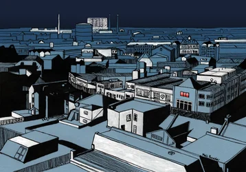 Mystery Power Cut, 2016 (akril tinta, digitális)