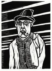 Southwark Man, 2013 (linómetszet)