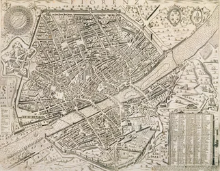 Firenze térképe, 1595