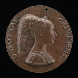 Isotta degli Atti, 14321433-1474, úrnője 1446, majd felesége 1453 után, Sigismondo Malatesta [obv