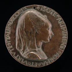 Isotta degli Atti, 14321433-1474, úrnője 1446, majd felesége 1453 után, Sigismondo Malatesta [obv