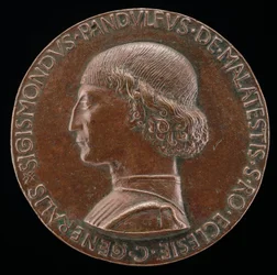 Sigismondo Pandolfo Malatesta, 1417-1468, Rimini és Fano ura [előlap], 1446.