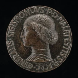 Sigismondo Pandolfo Malatesta, 1417-1468, Rimini és Fano ura [előlap], 1446.