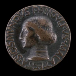 Sigismondo Pandolfo Malatesta, 1417-1468, Rimini és Fano ura [előlap], 1447.
