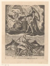 Triomf der liefde Amor vincit omnia (cím a tárgyon) Zes triomfen van Petrarca (sorozat címe)