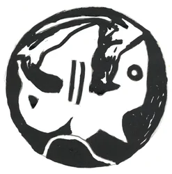 Du Serie Glyphes 1, 2017 (indiai tinta)