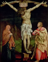 A keresztre feszítés, 1525 körül (olaj, panel)