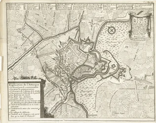 Menin ostroma, 1706 Plan de la Ville de Menin (...) (cím a tárgyon)