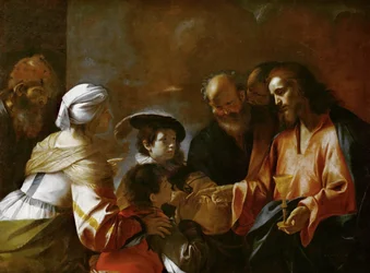 Krisztus megáldja a gyermekeket, hadd jöjjenek hozzám a kisgyermekek, c. 1635.