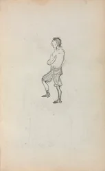 Olasz vázlatfüzet: Álló fiú 245. oldal, 1898-1899.
