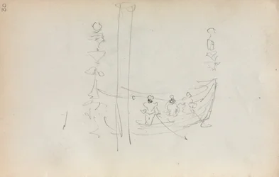 Olasz vázlatfüzet: Velencei csónak 30. oldal, 1898-1899.