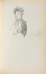 Olasz vázlatfüzet: Nő, mellhossz 127. oldal, 1898-1899.