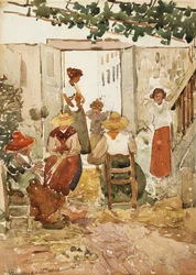 Csipkeverők, Velence, 1898