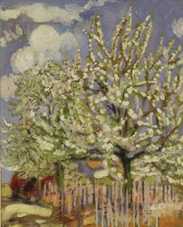 Virágzó fák, 1908 (panel)