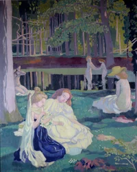 Kormányjáték (részlet) 1900 (olaj, vászon)