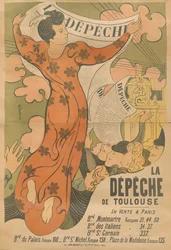 A La Dépêche de Toulouse című újság plakátja, 1892.